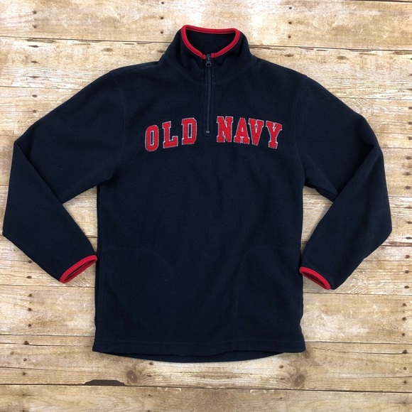 Old Navy Spell Out Half Zip Pullover Fleece - Picture 1 of 3